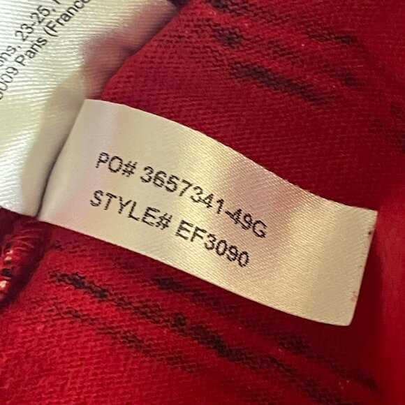 Lacoste Red Striped Cotton/Linen Blend Dress w/pockets-Size 36 (US 4) - Picture 14 of 15